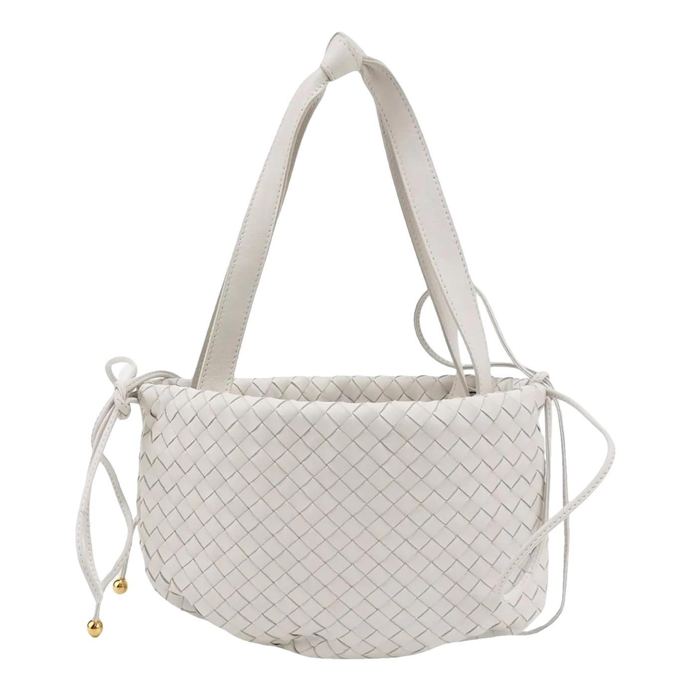 Bulb leather handbag