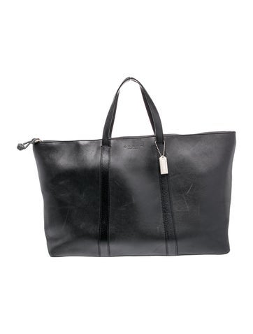 Coach Leather Weekender Bag