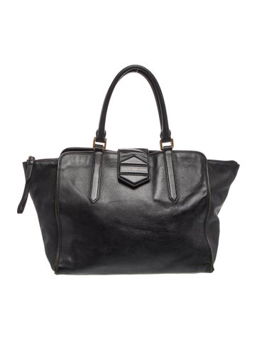 Leather Top Handle Bag