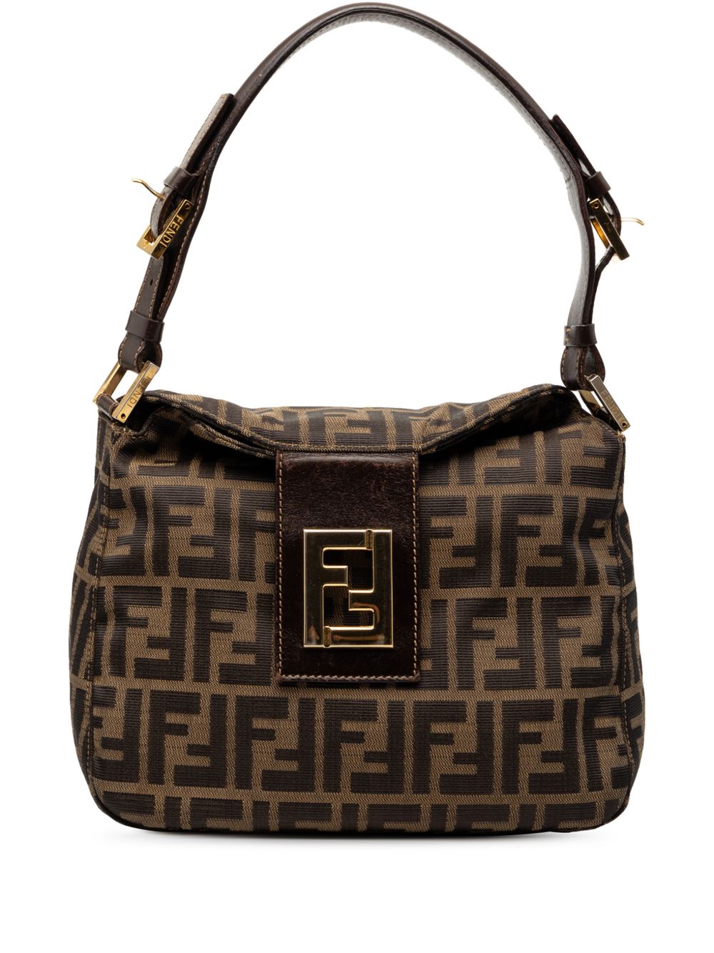 20th Century Zucca Canvas Double Flap shoulder bag