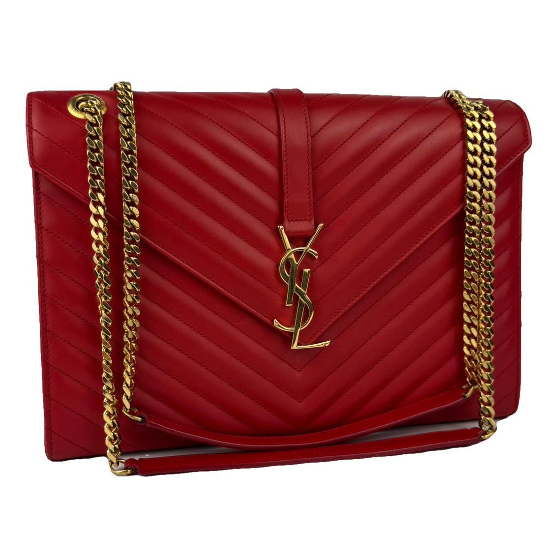Envelope leather crossbody bag