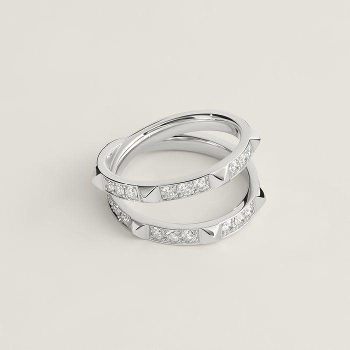 Sans Coloris Hermès Clou d'H Ring, Large Model