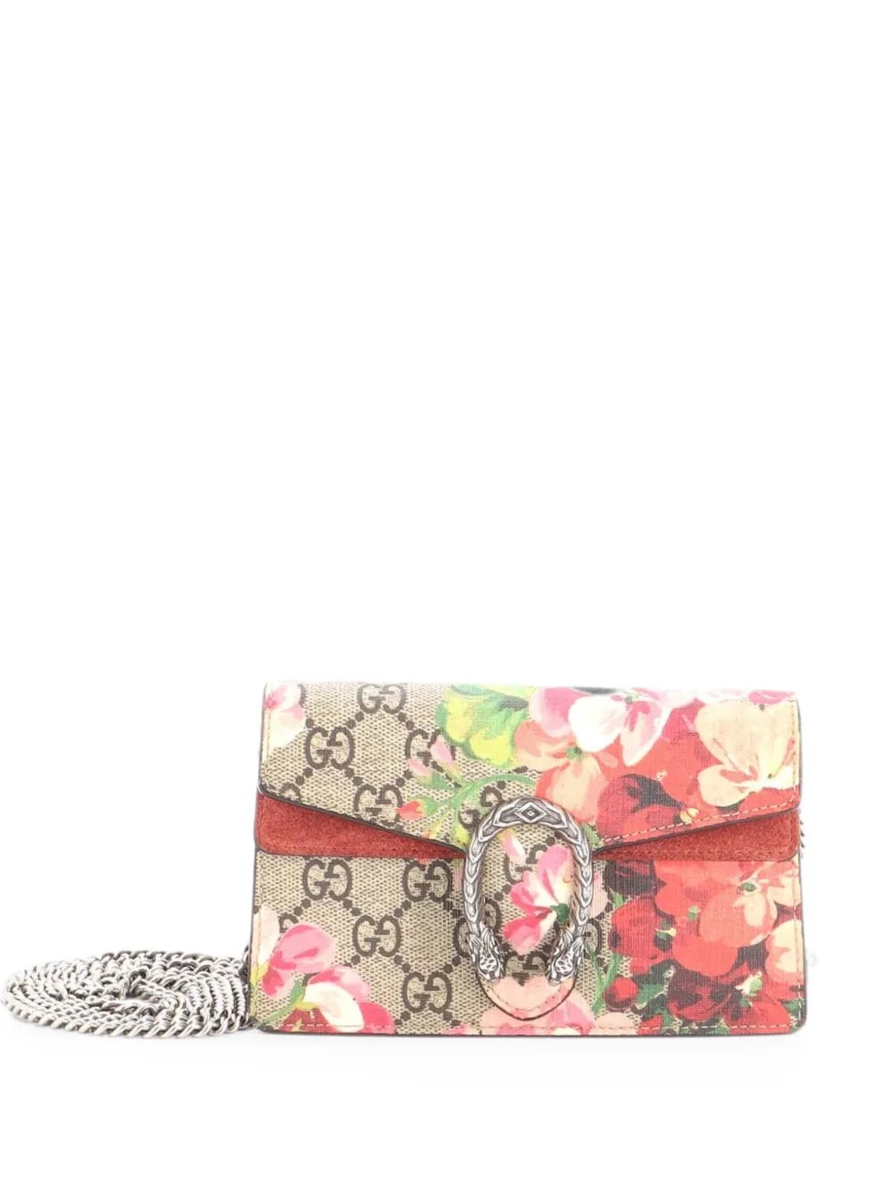 Dionysus Bag Blooms Print GG Coated Canvas Super Mini crossbody bag