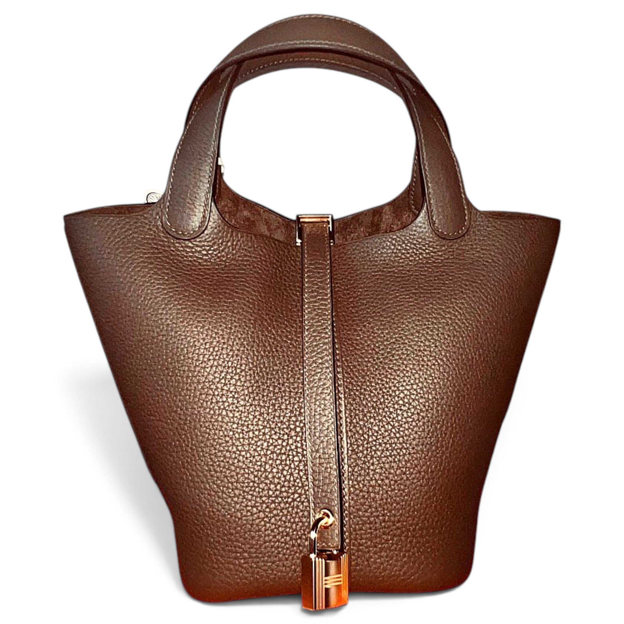 Picotin leather tote