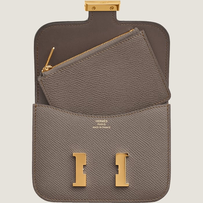 Gris Étain Constance Slim Wallet