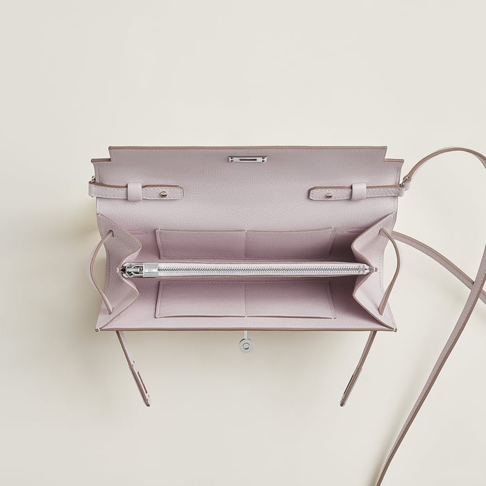Mauve Pâle Kelly Classique to Go Wallet