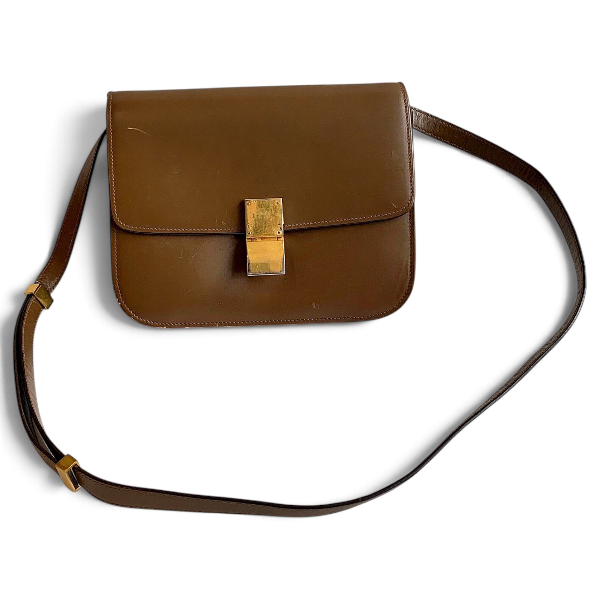 Classic leather crossbody bag