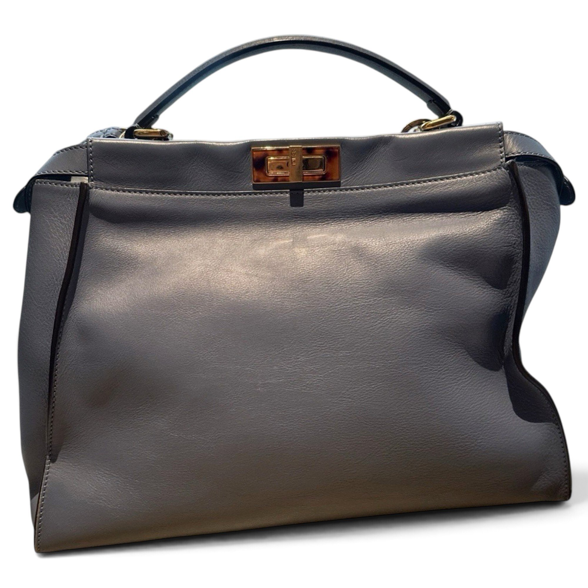 Peekaboo leather handbag