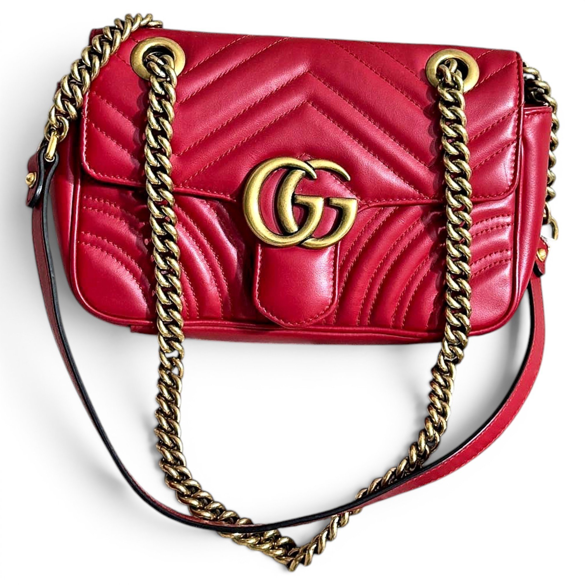 GG Marmont Flap leather crossbody bag