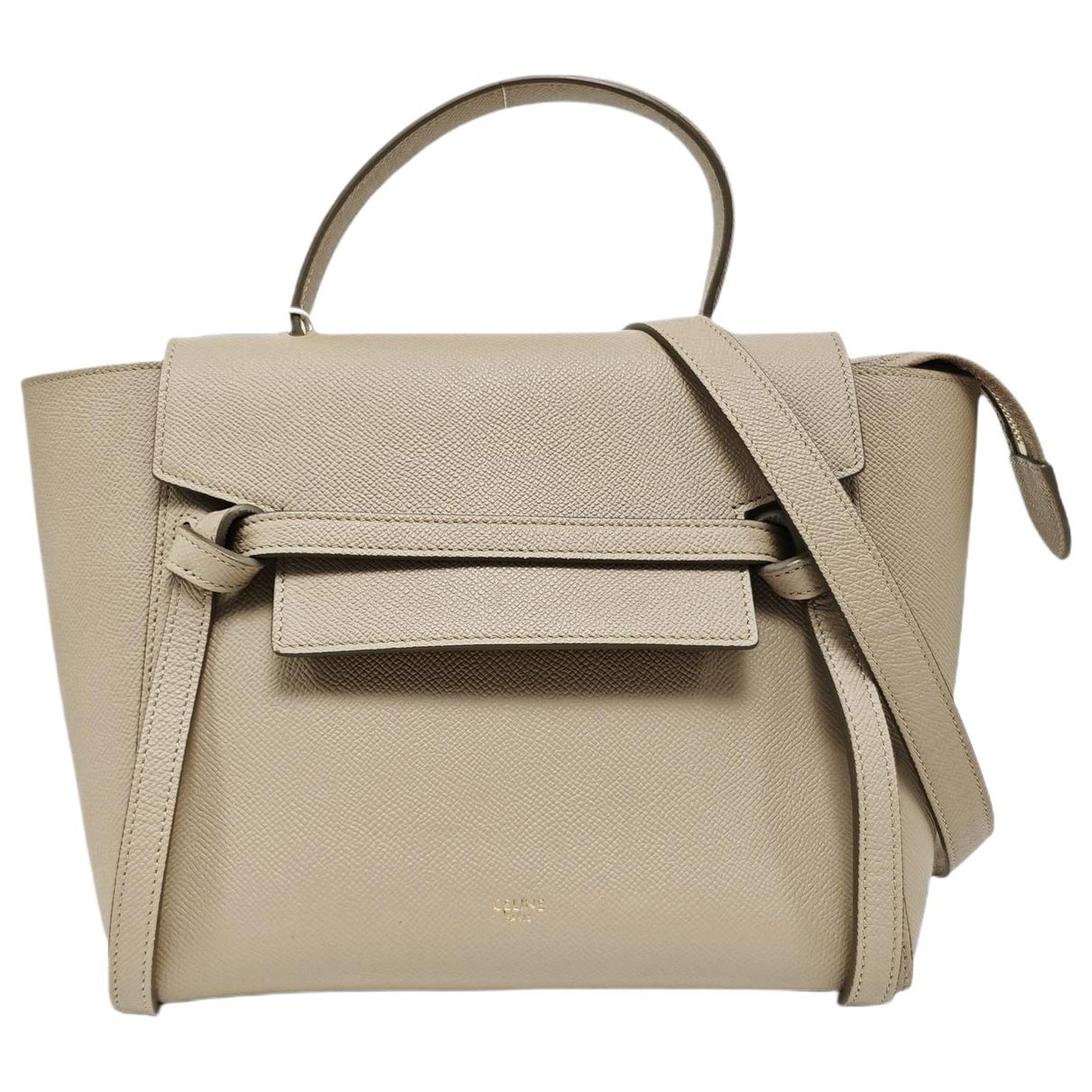 Belt leather handbag