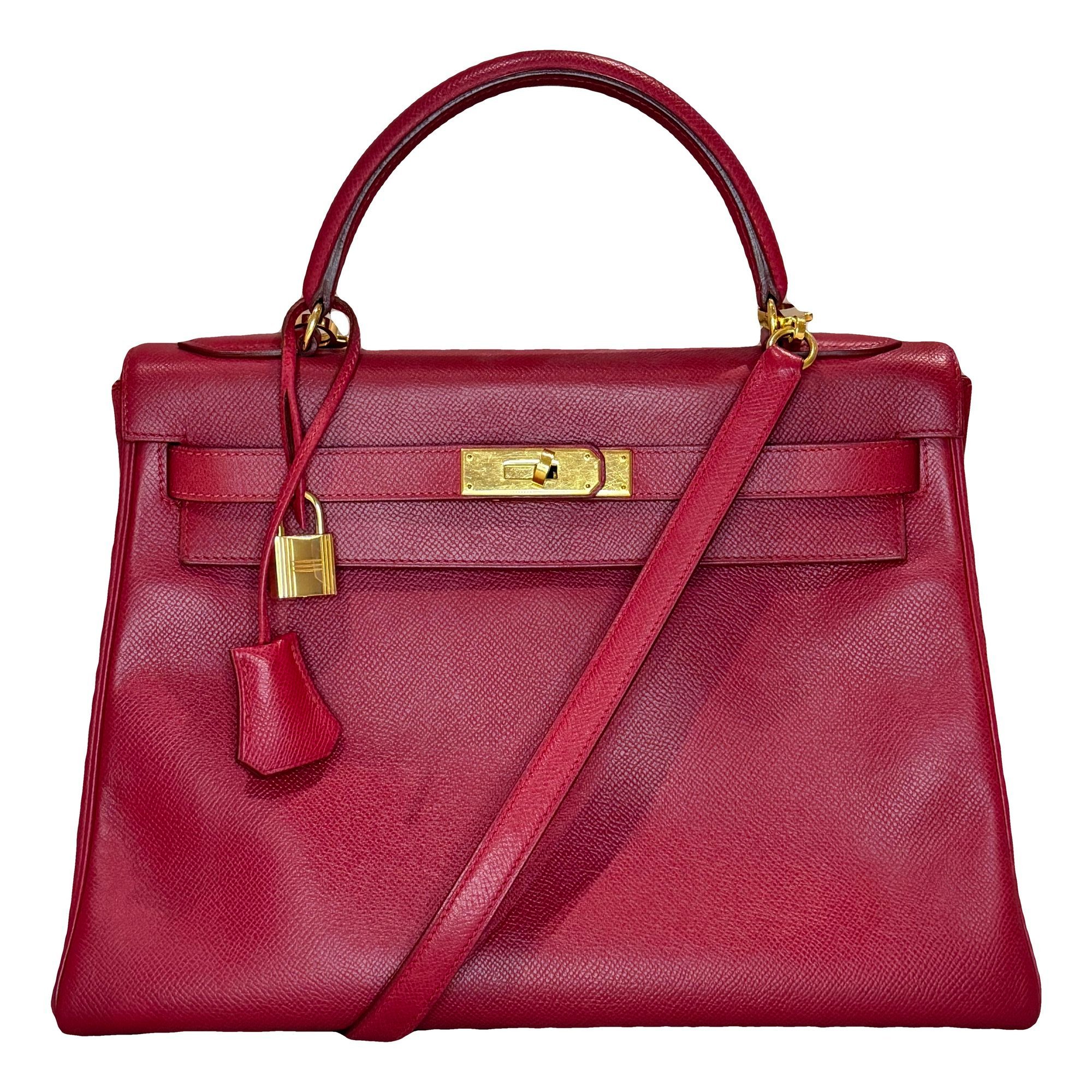 Hermes Kelly 32 Handbag Epsom Leather 1996