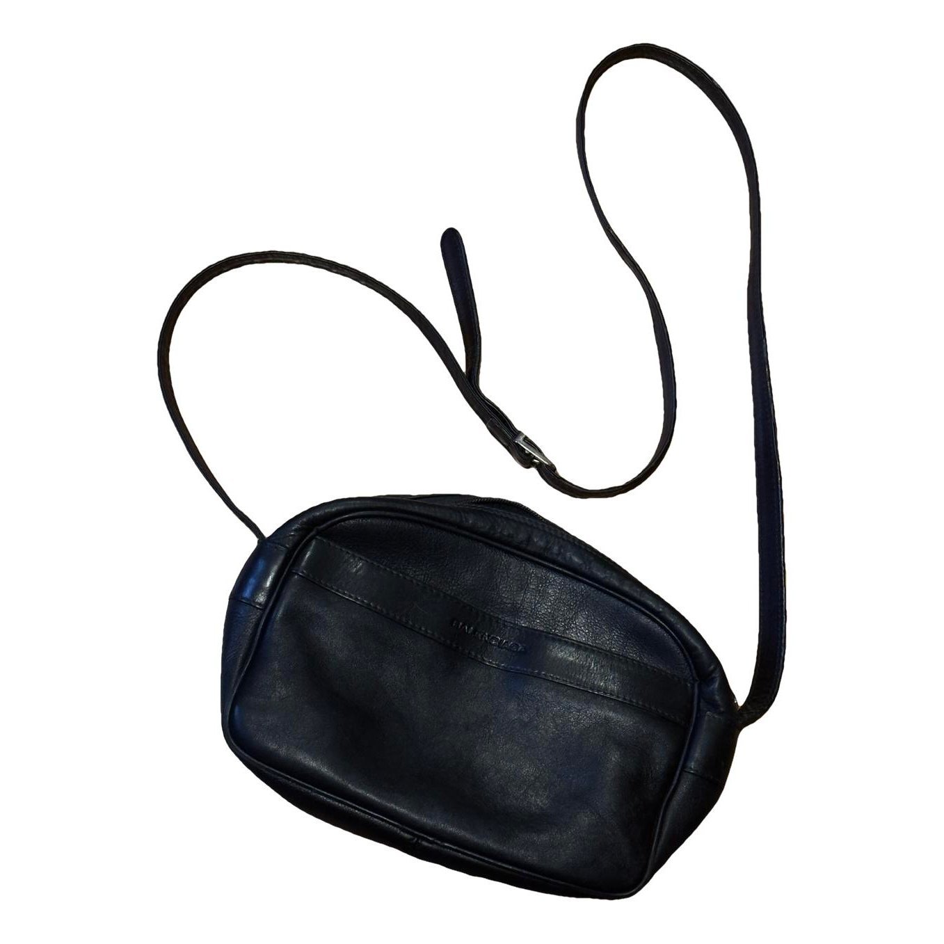 Leather clutch bag