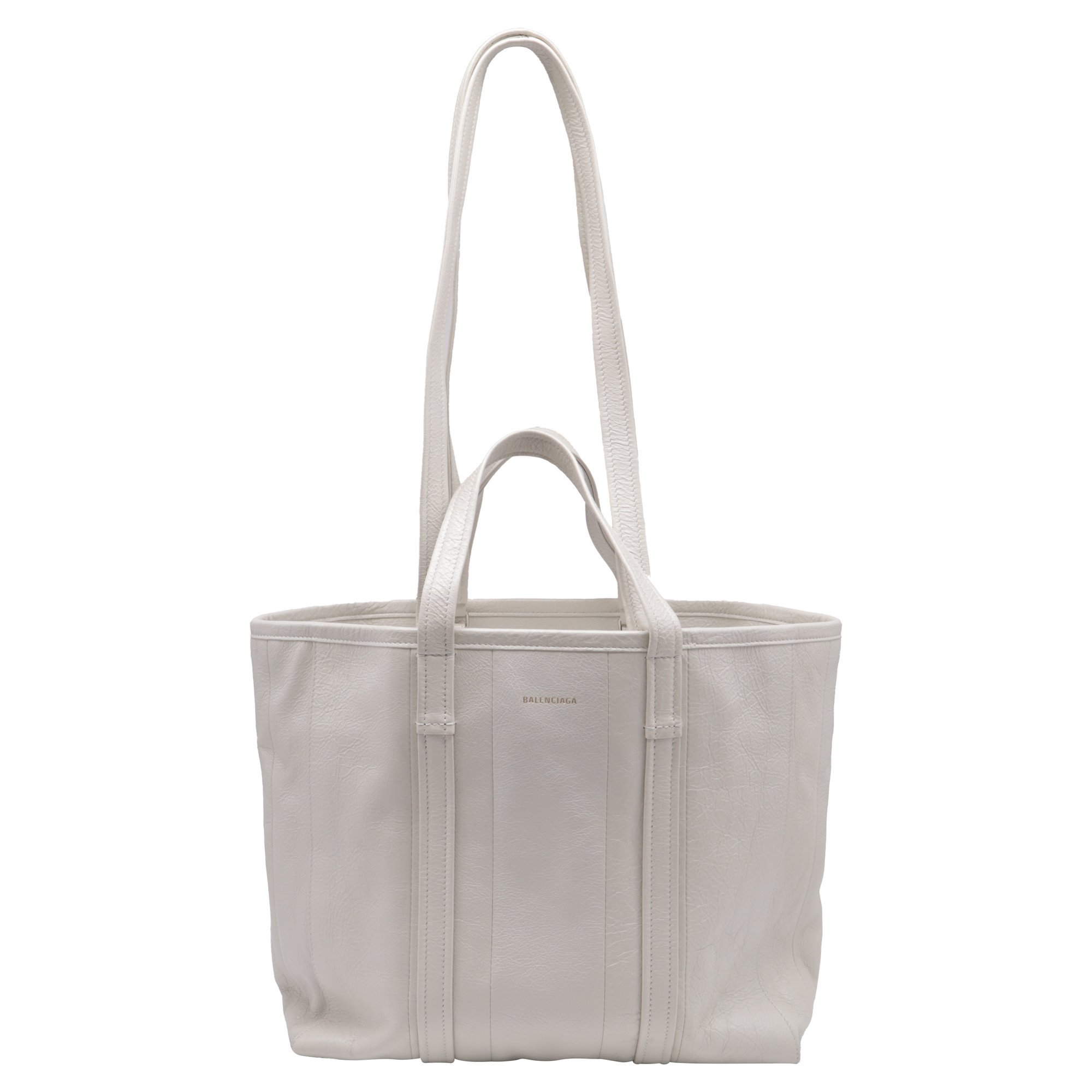 Navy cabas leather tote