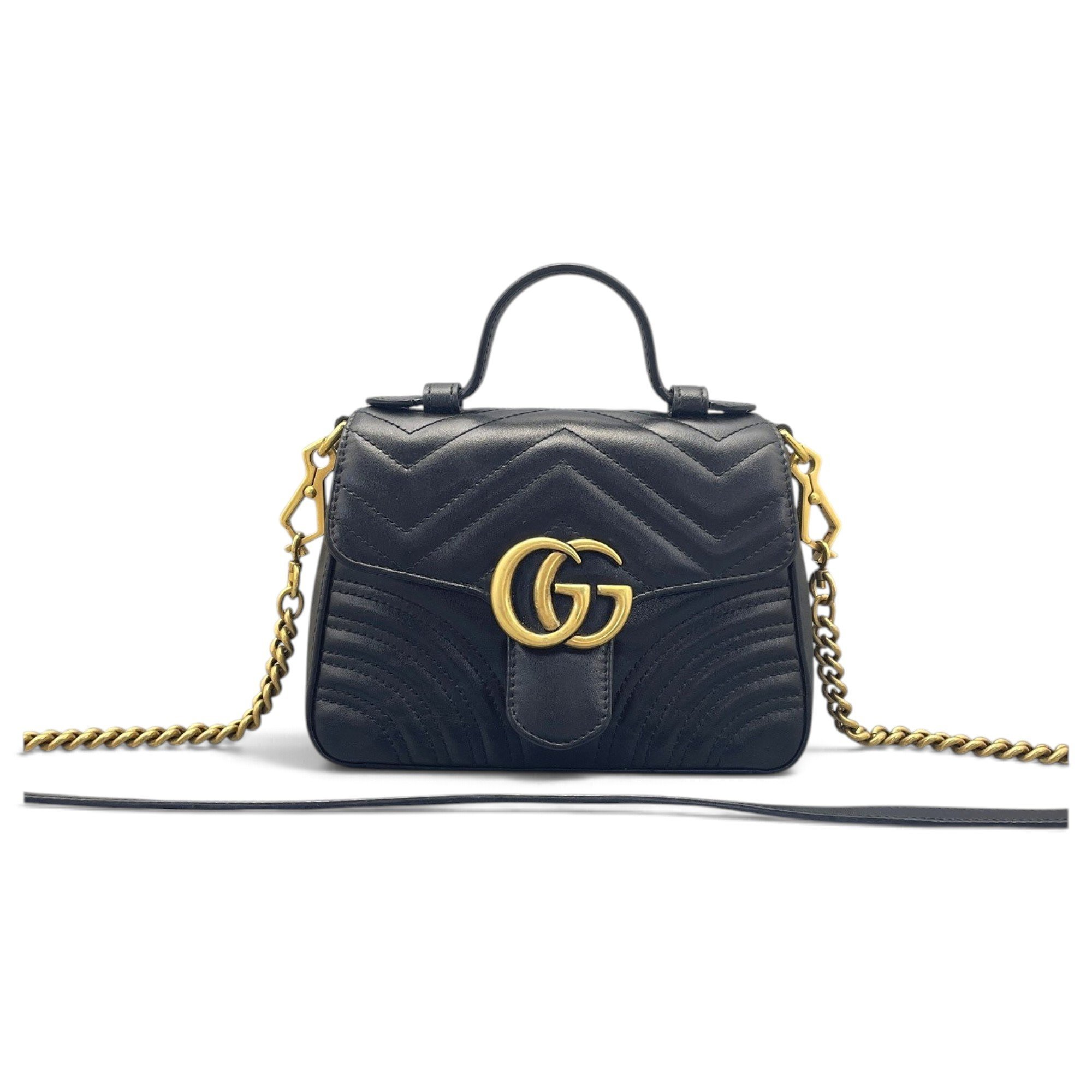 GG Marmont Flap leather handbag