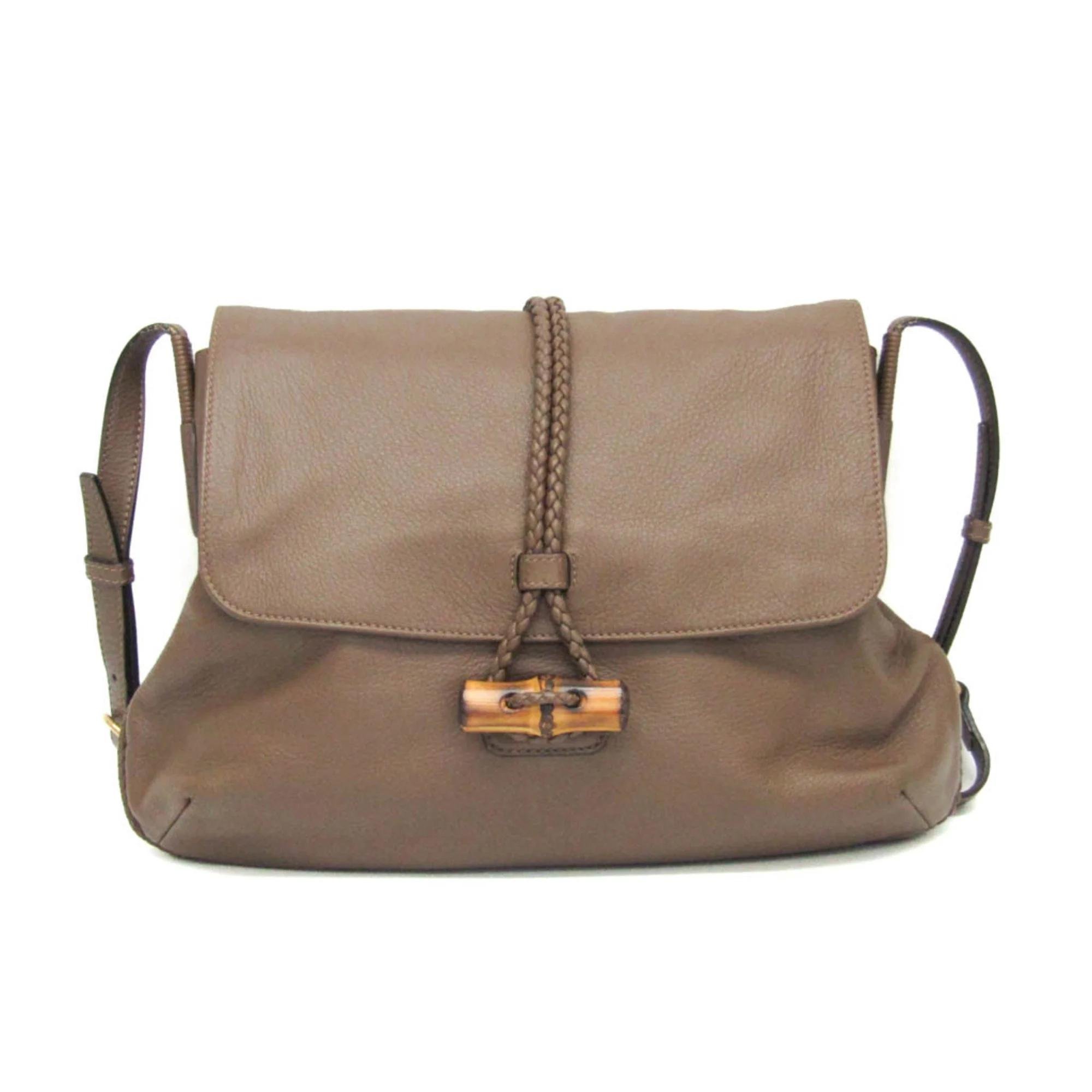 Bamboo leather handbag