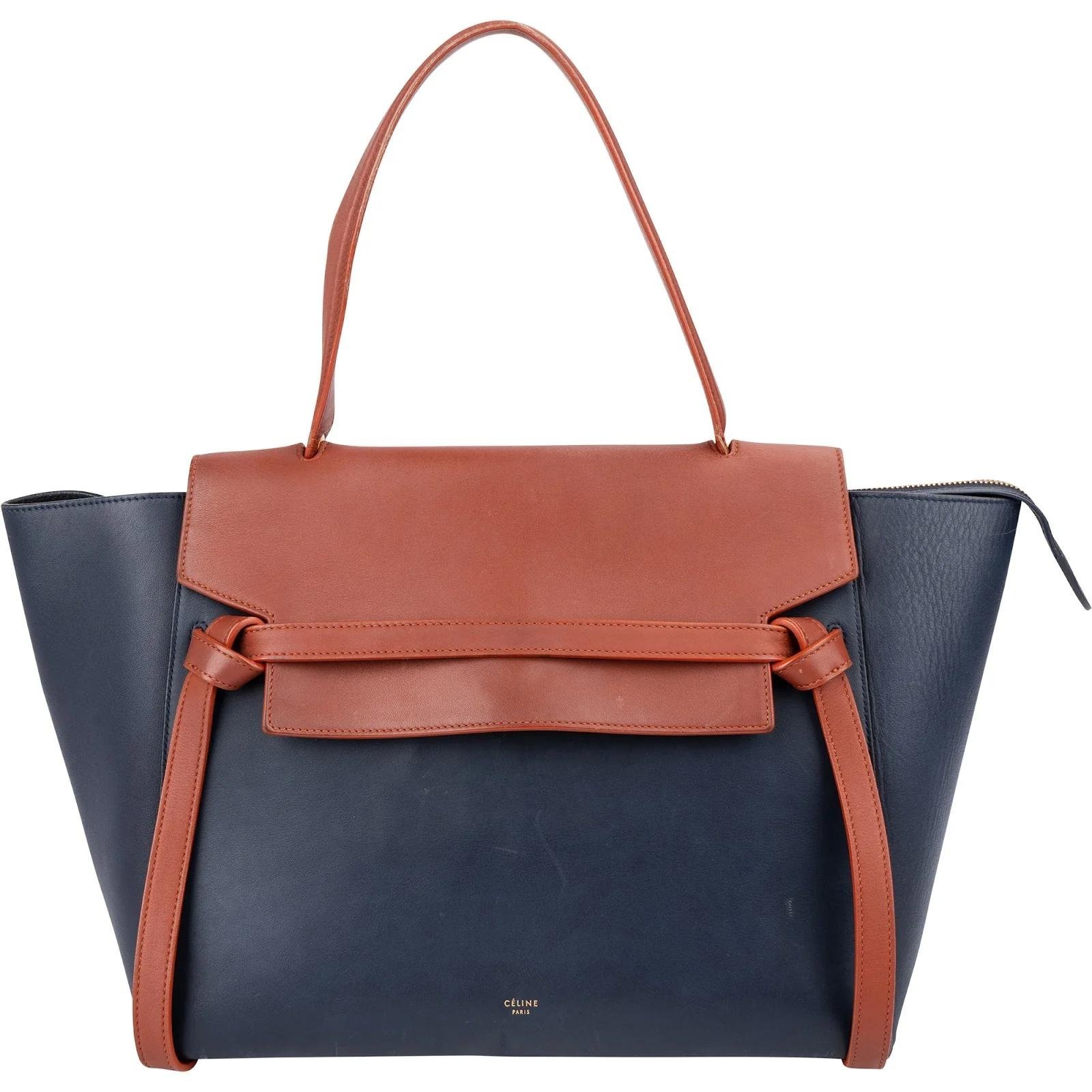 Belt leather handbag