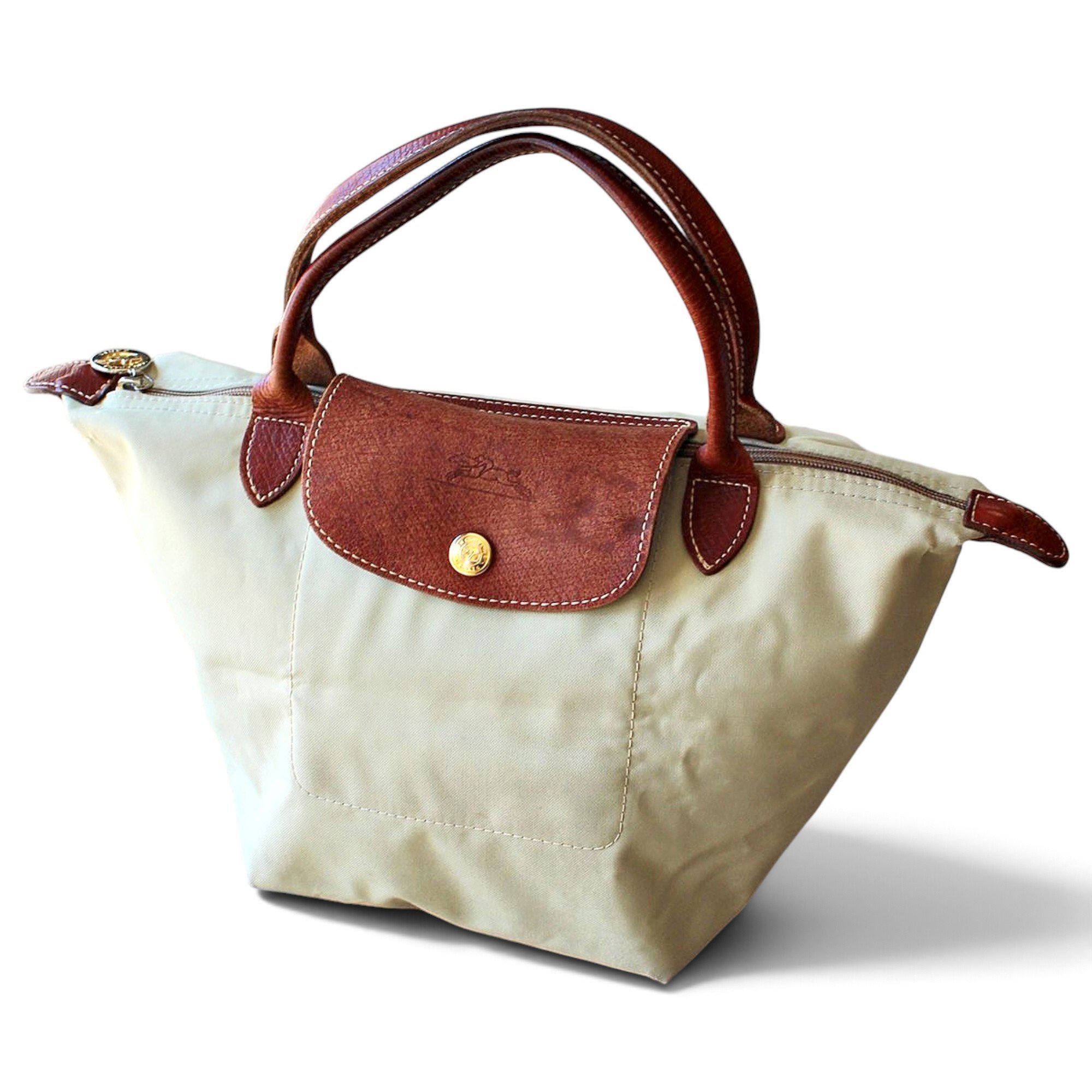 Pliage leather handbag