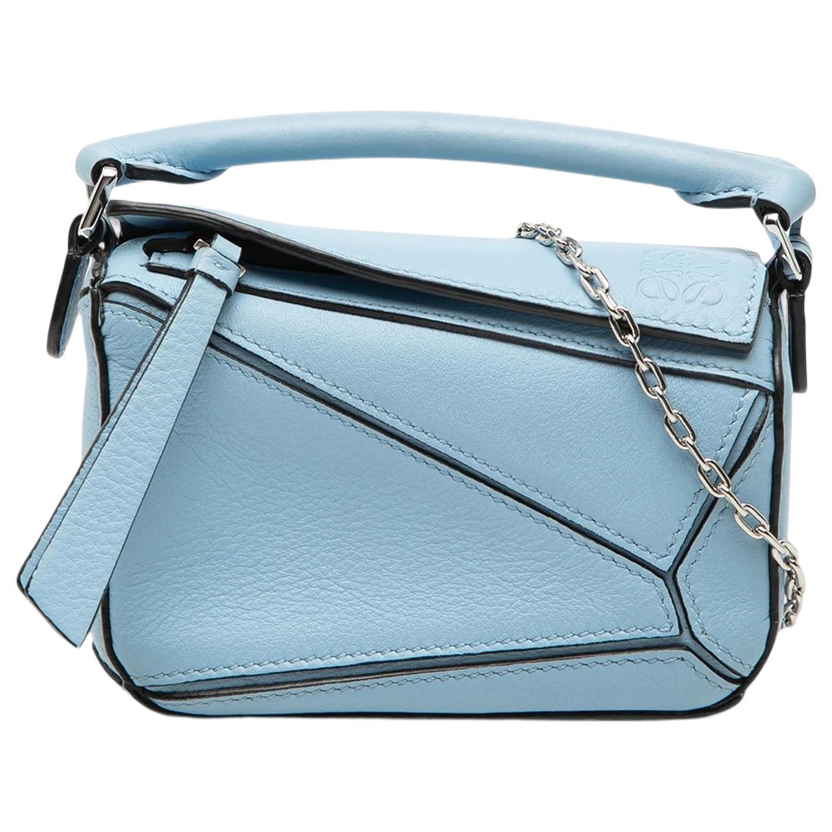 Puzzle leather satchel
