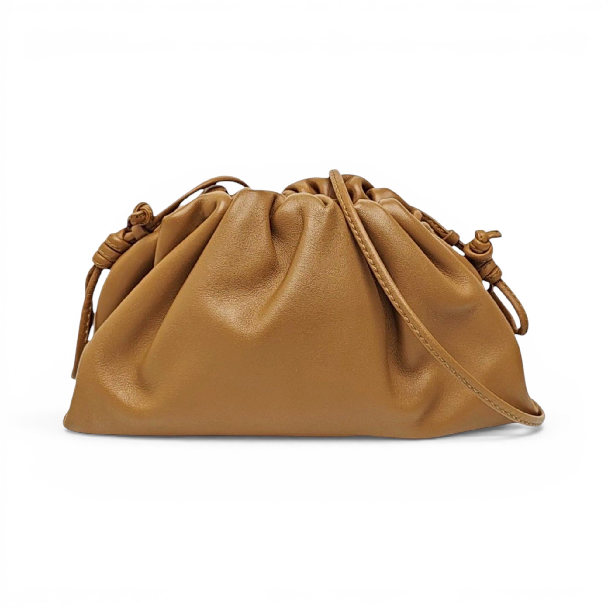 Pouch leather handbag