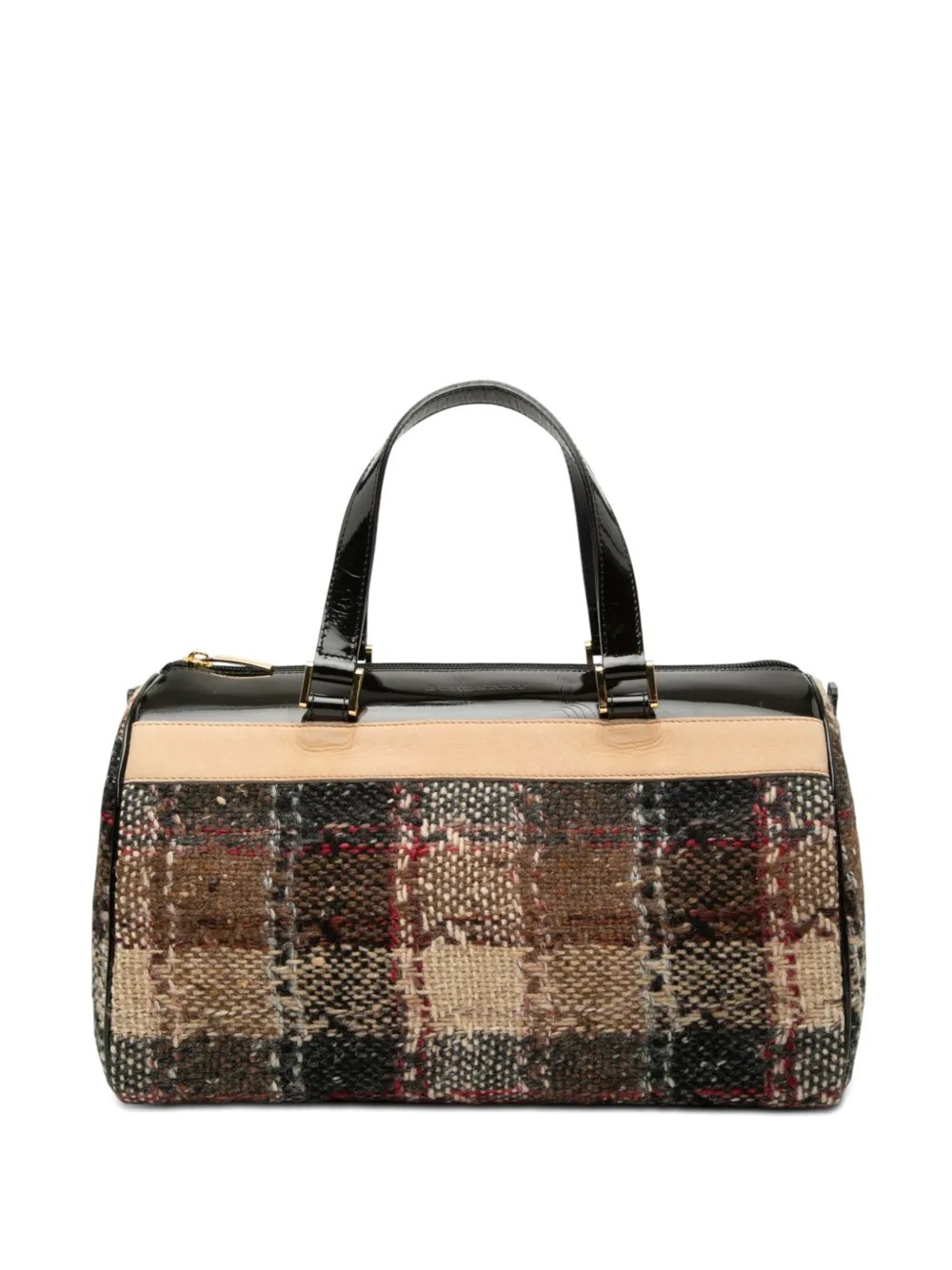 Burberry 2000-2017 Plaid Wool boston bag