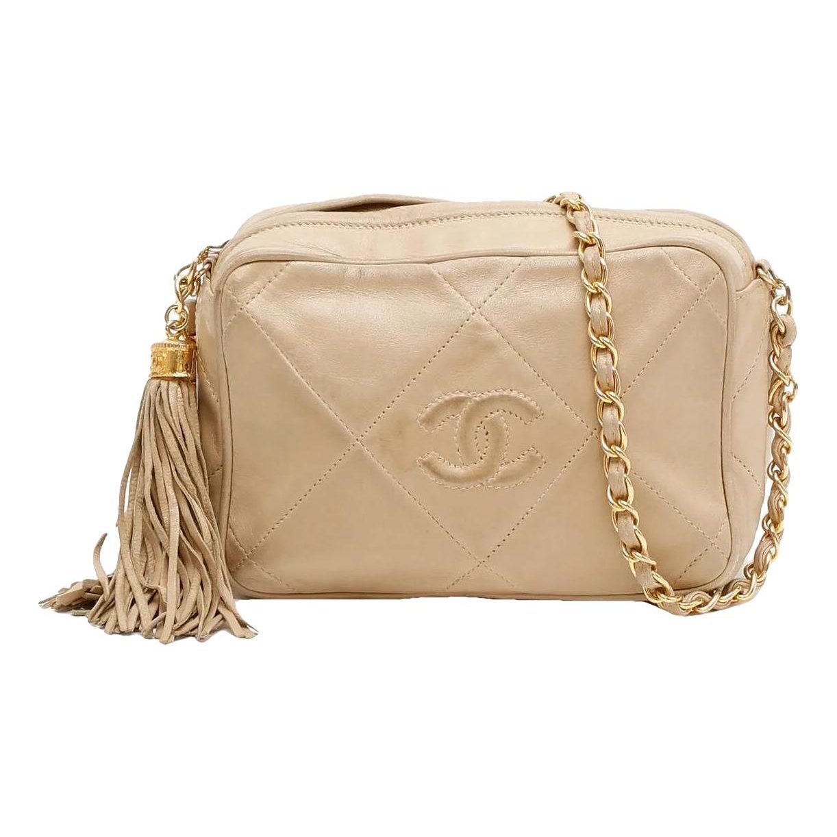 Trendy CC leather handbag