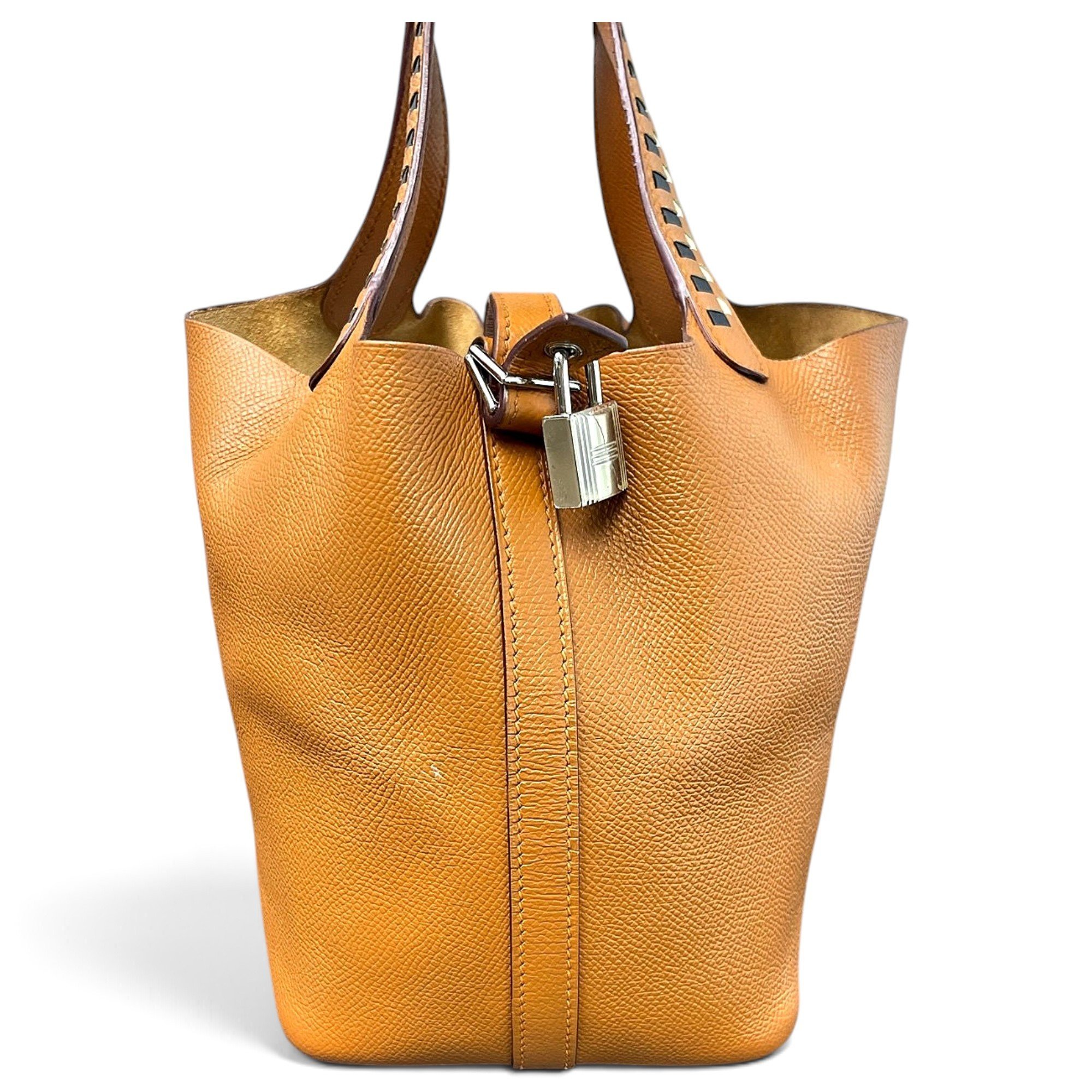 Picotin leather handbag