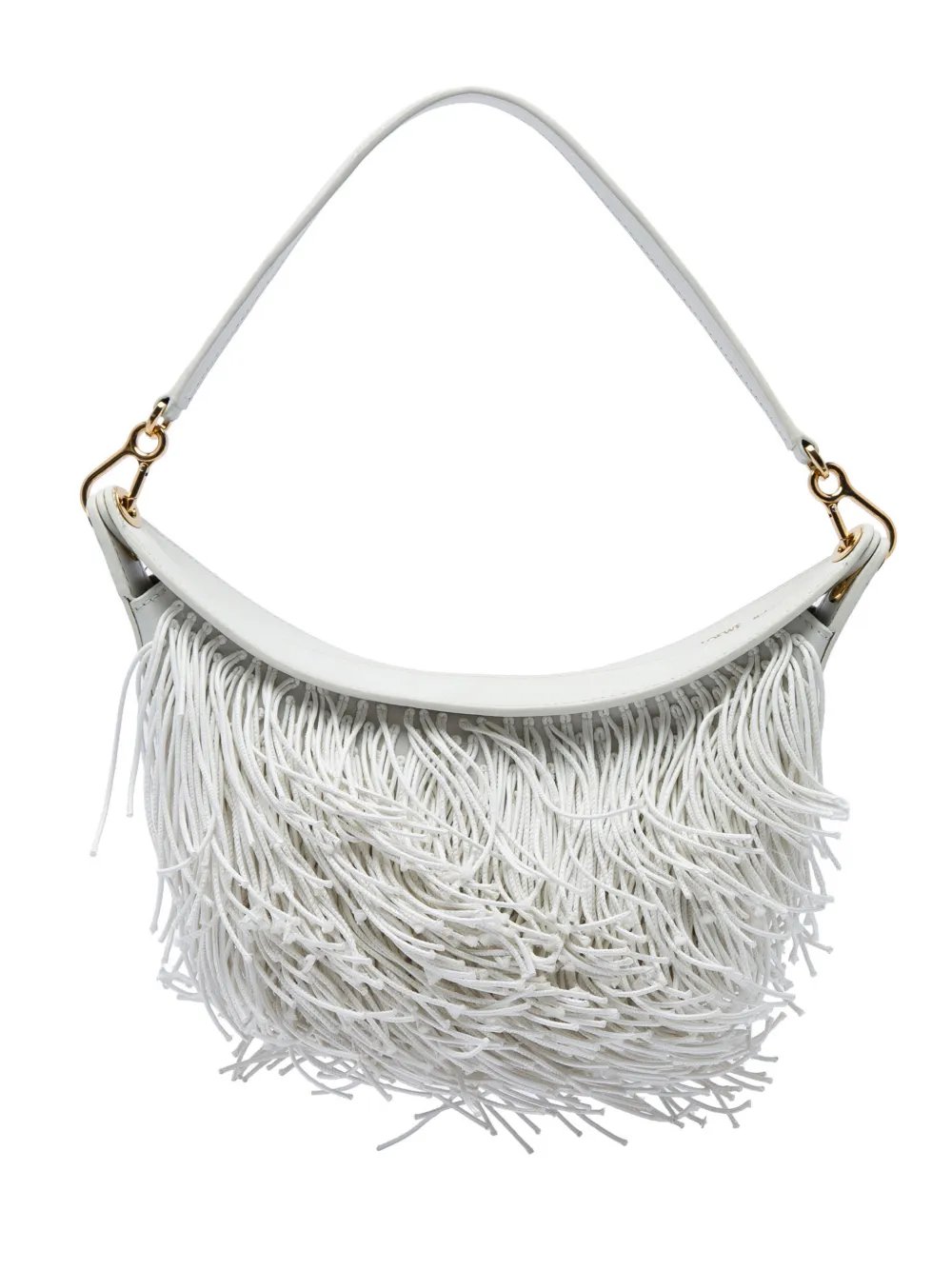 2022 Small Leather Fringe Luna hobo bag
