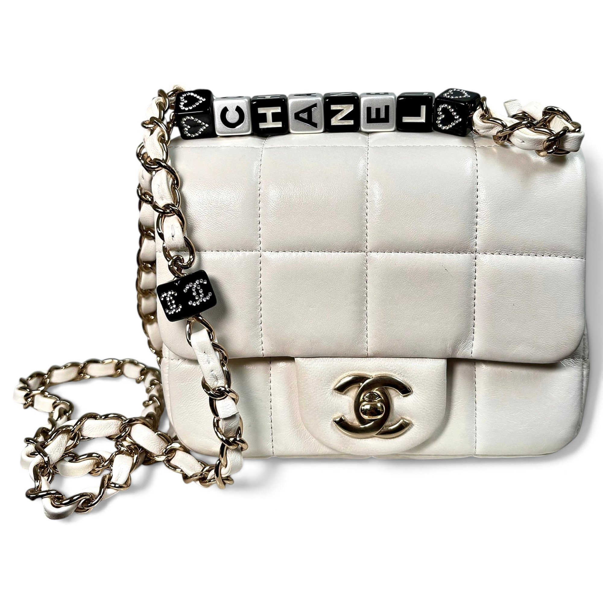 Trendy CC Flap leather handbag