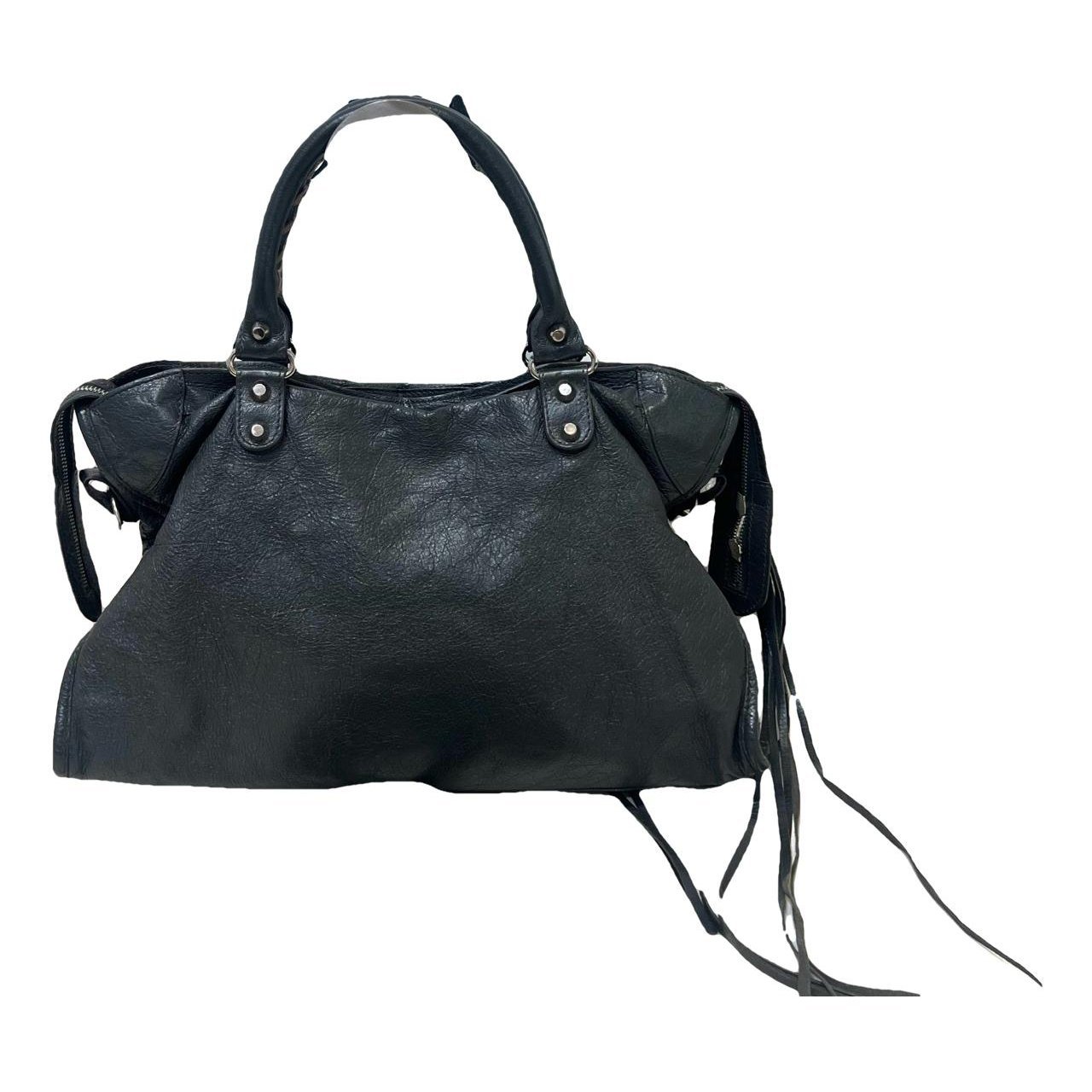 City leather handbag
