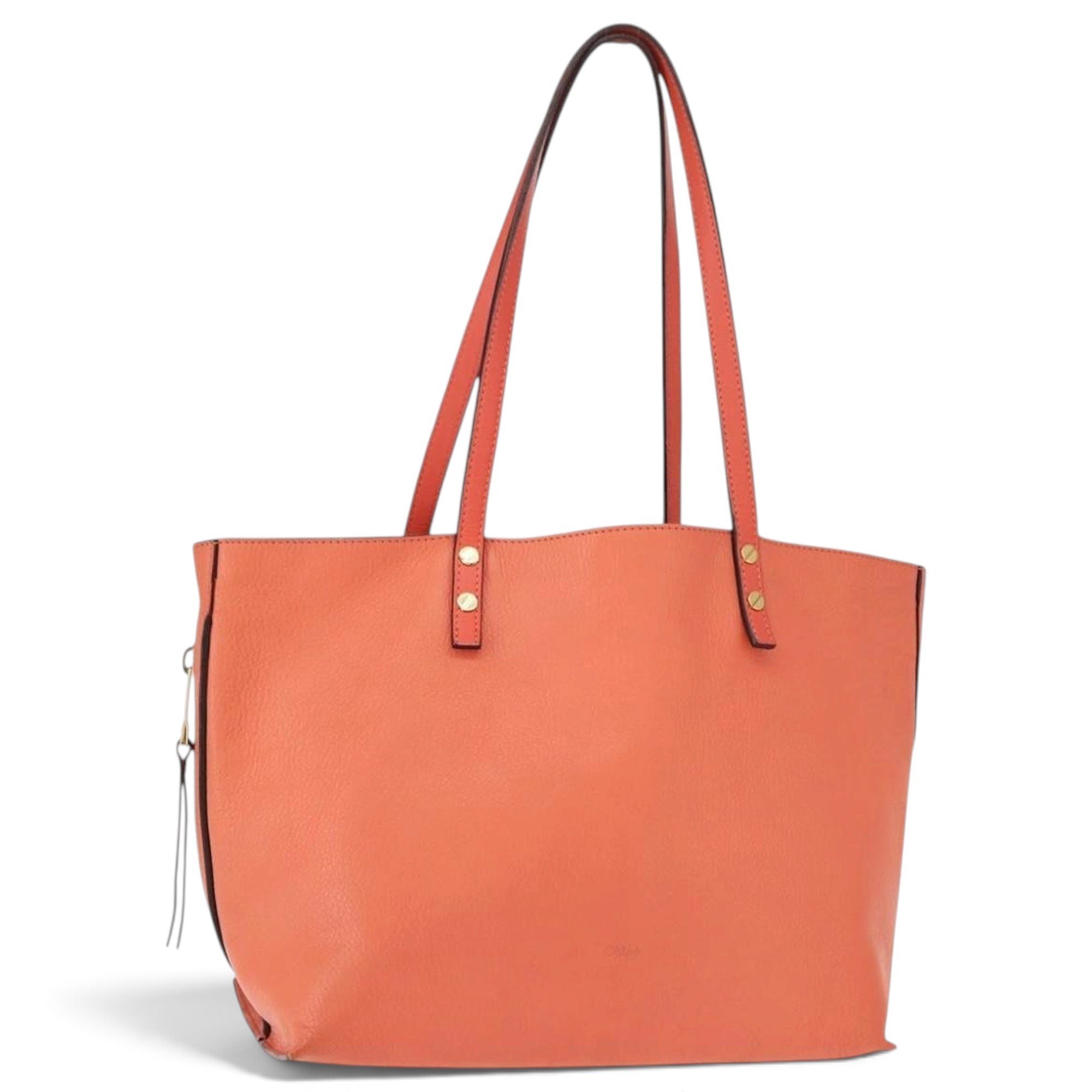 C leather tote