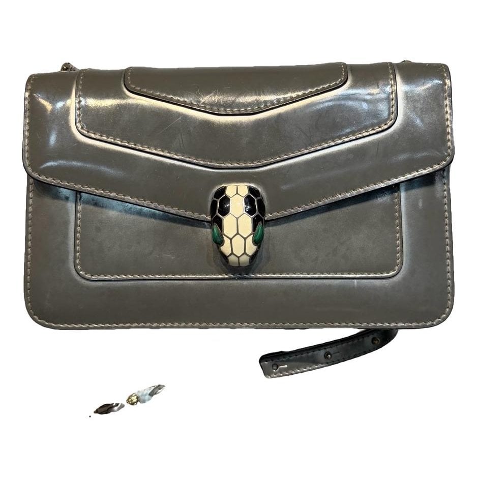 Serpenti leather handbag