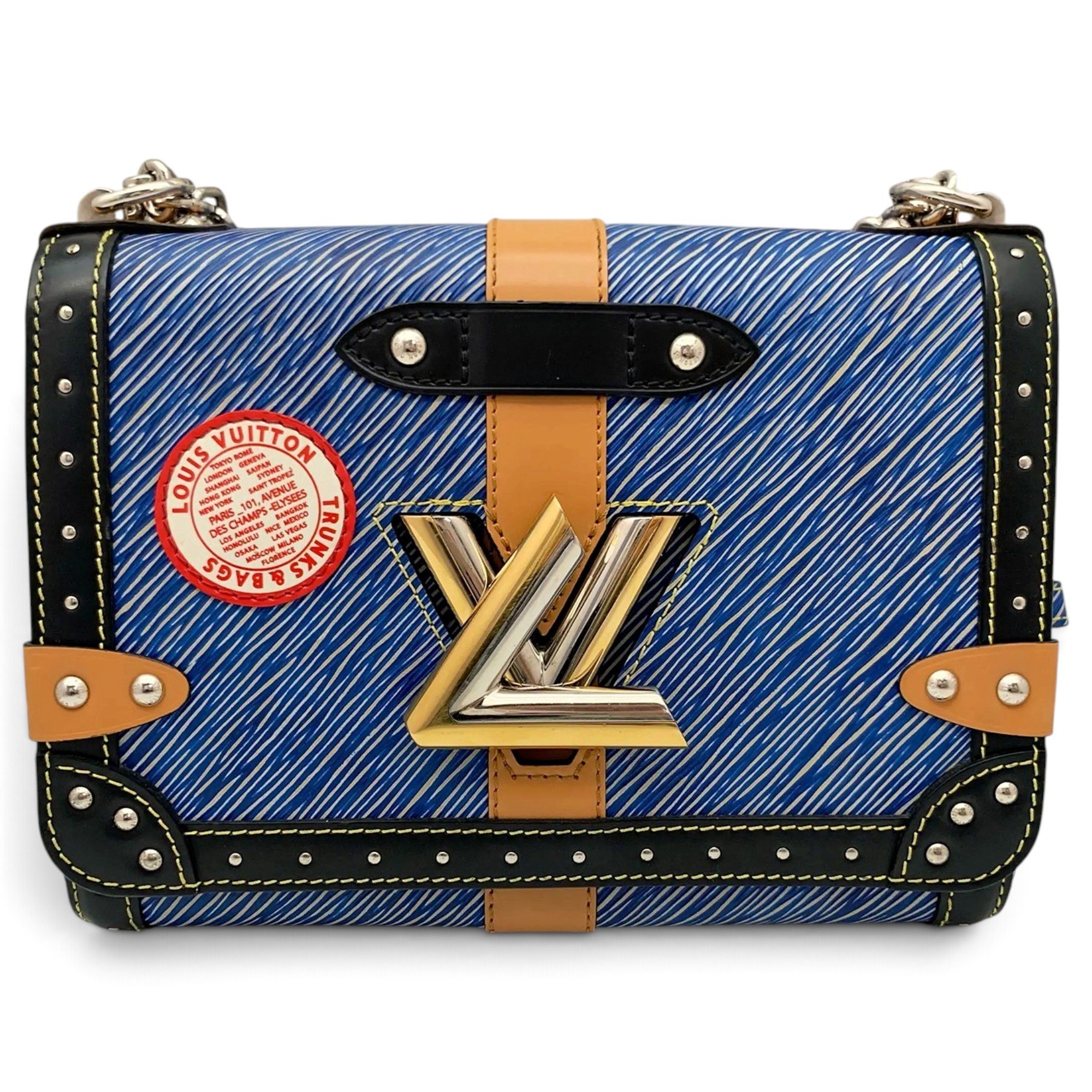 Twist leather crossbody bag