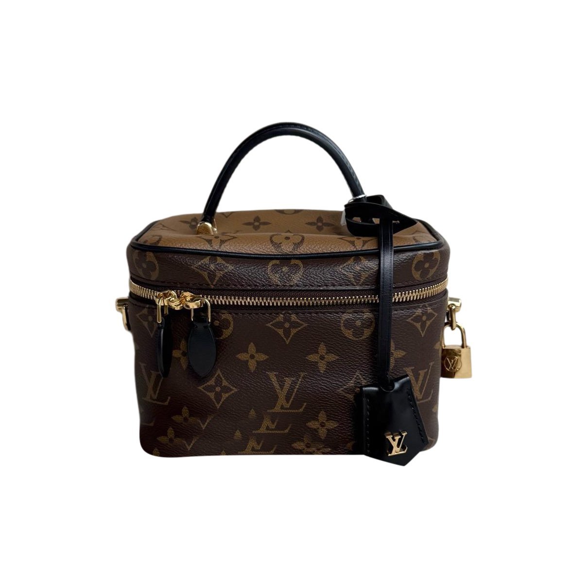 Vanity leather handbag