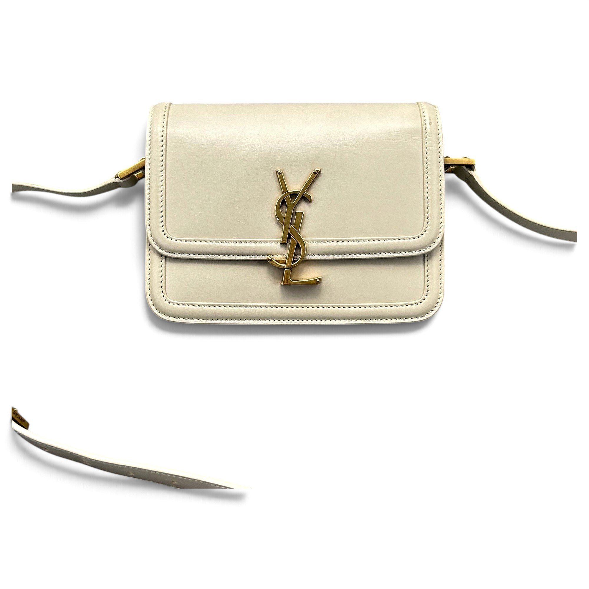 Solférino leather handbag
