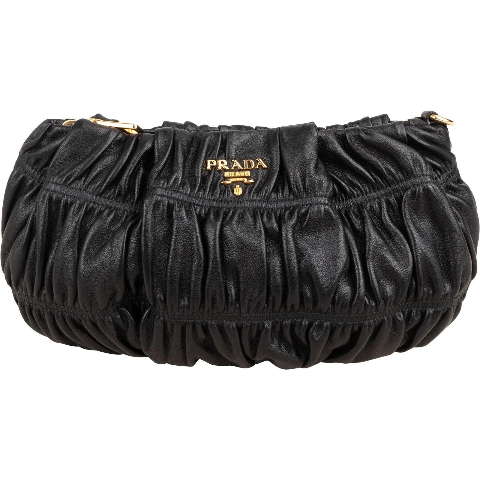 Re-Nylon leather handbag