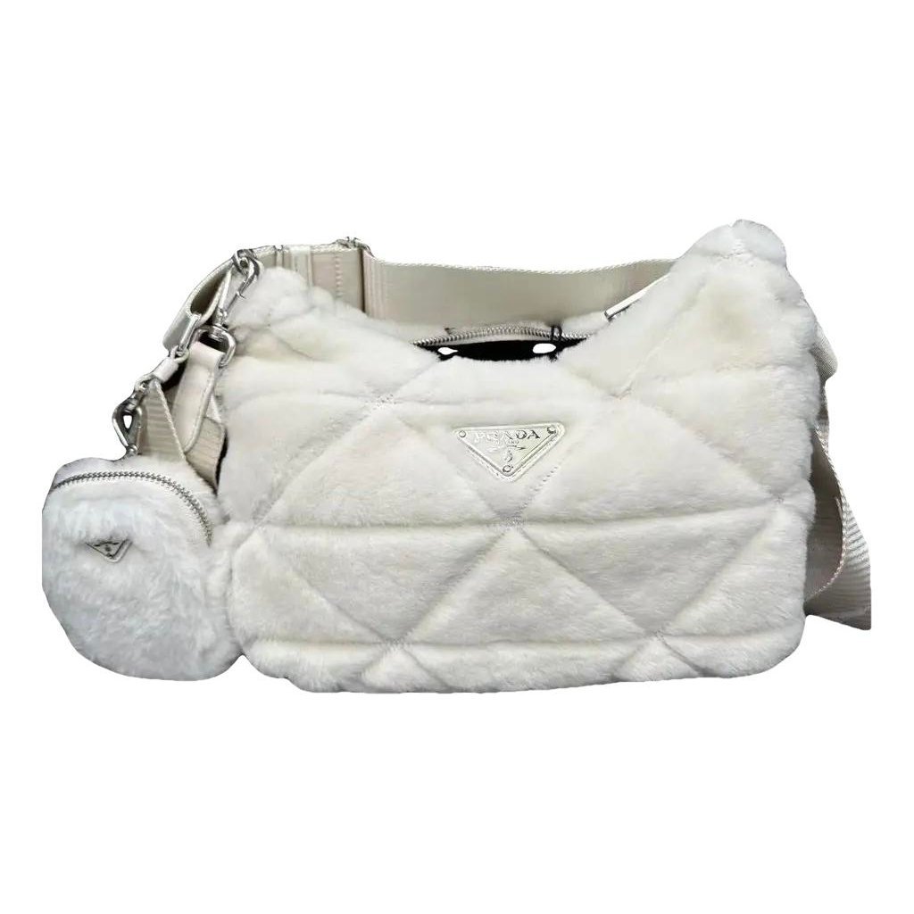 Re-edition wool handbag