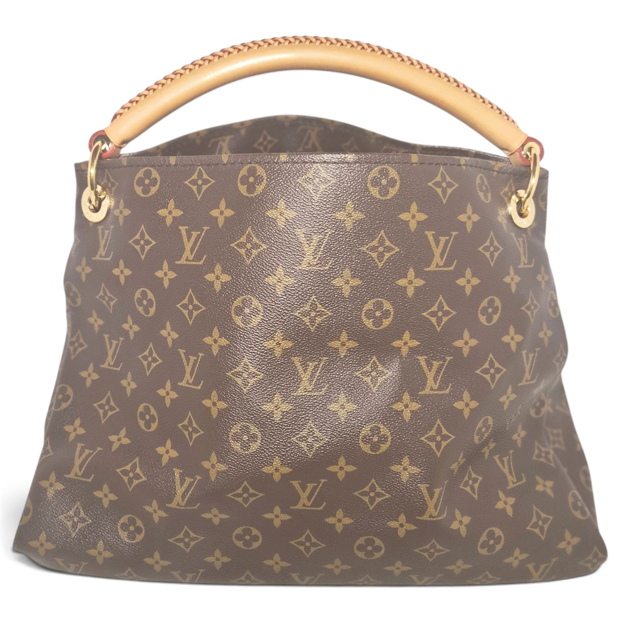 Artsy leather handbag
