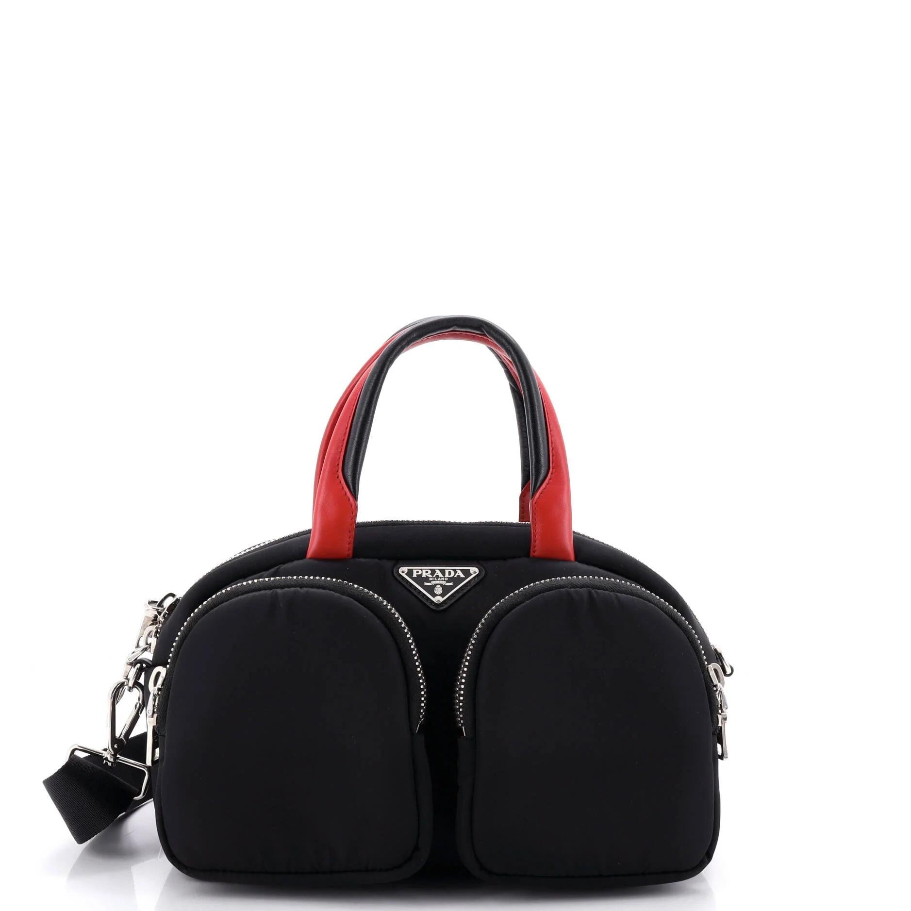 Cargo leather bowling bag