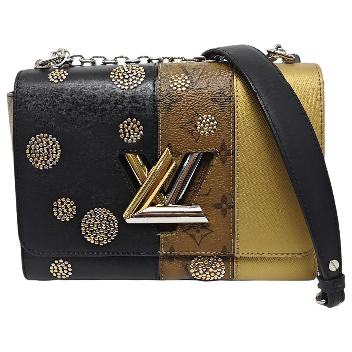 Twist leather crossbody bag