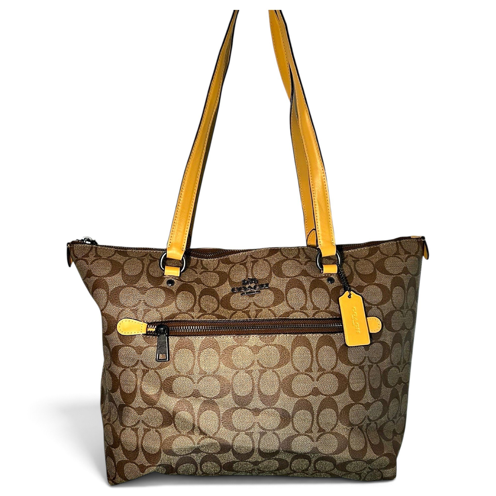 CITY ZIP TOTE leather tote