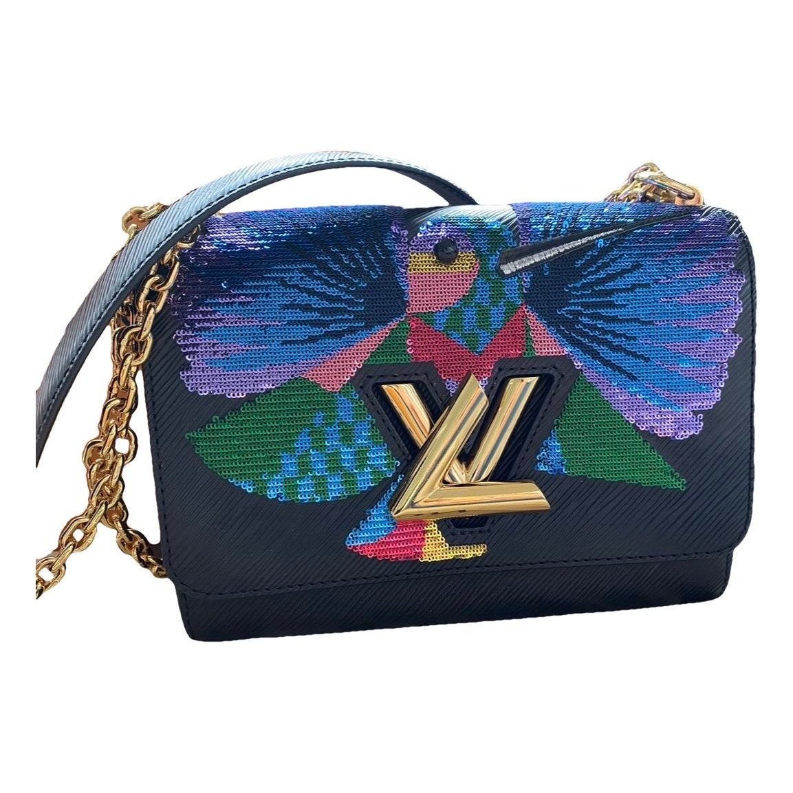 Twist leather handbag