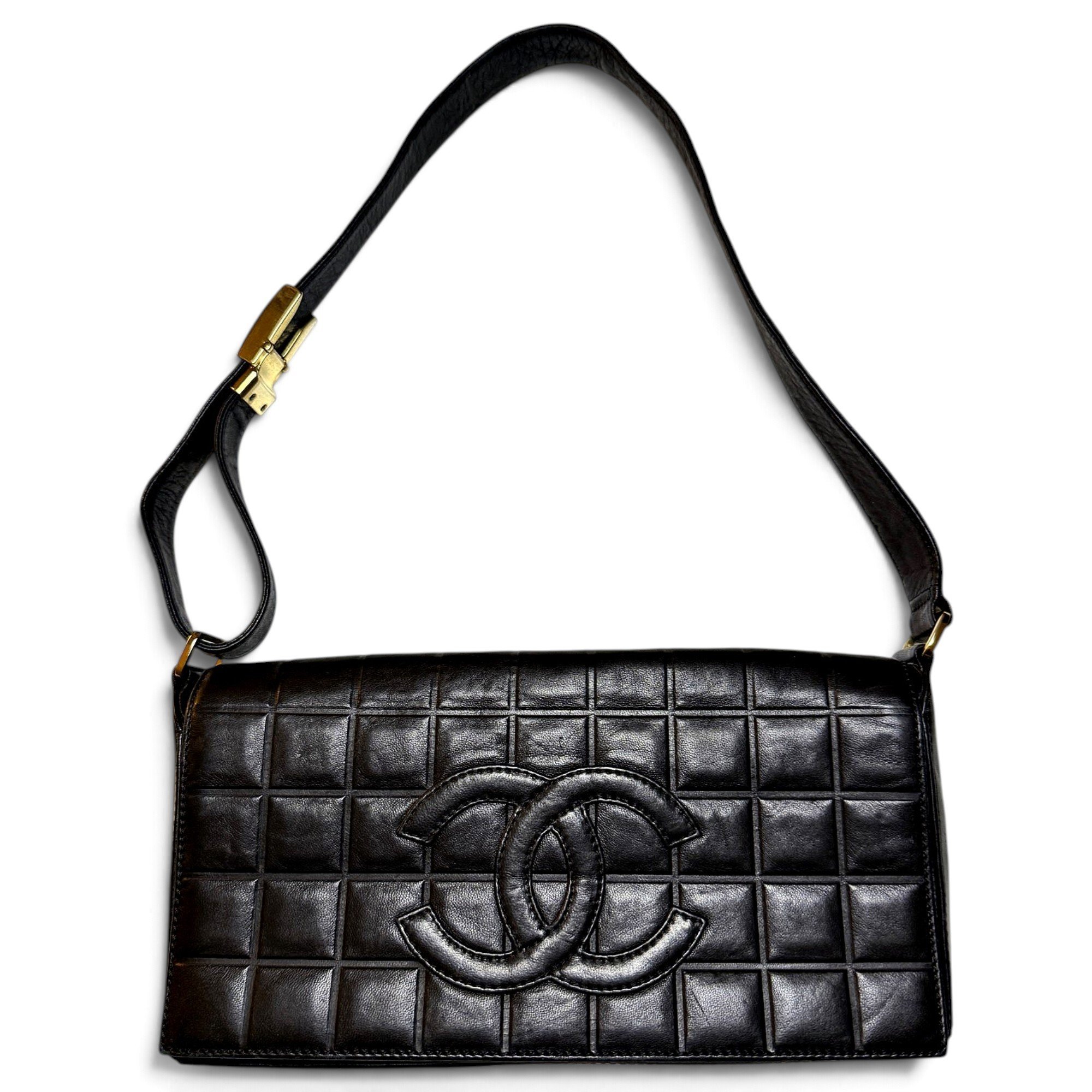 East West Chocolate Bar leather handbag