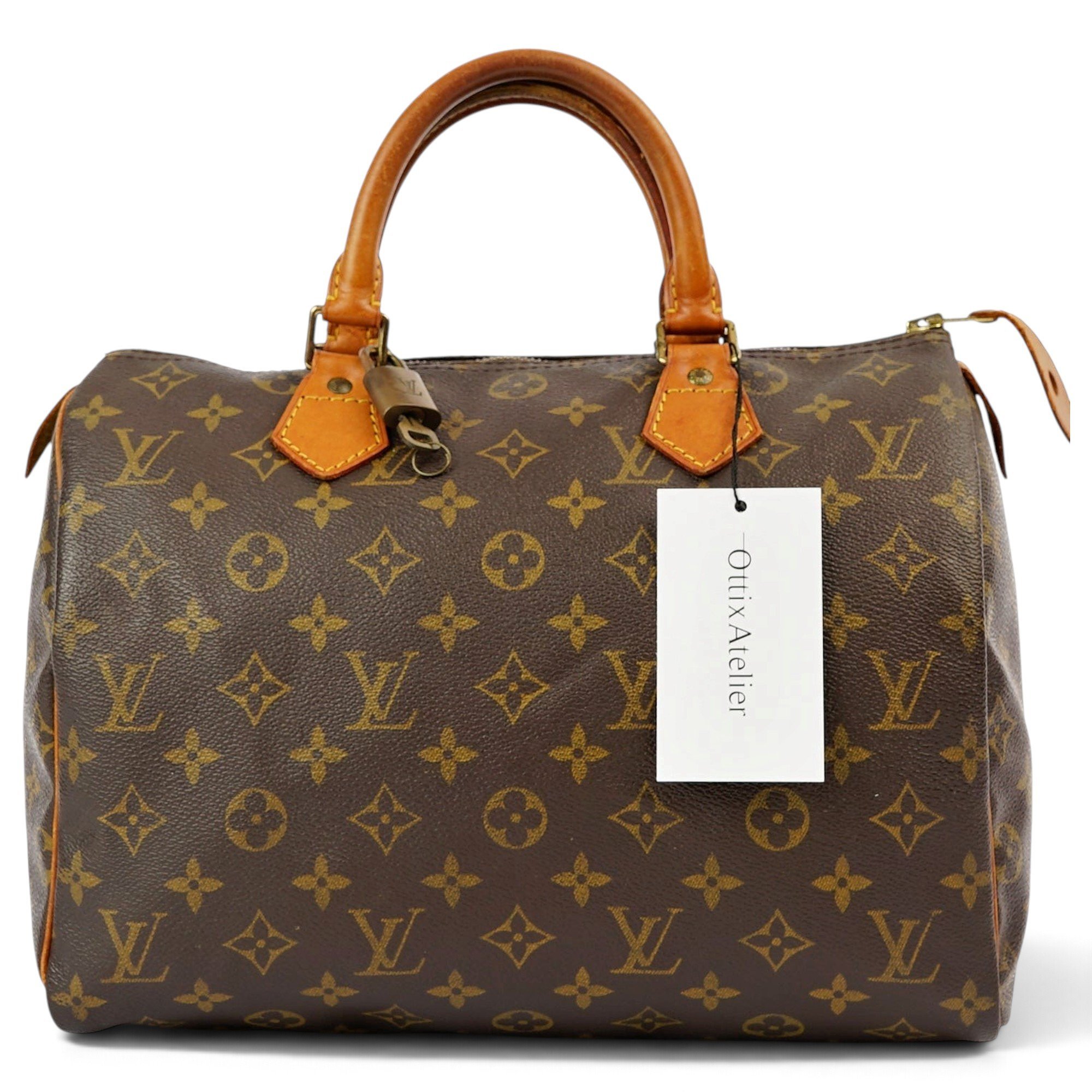 Speedy leather handbag