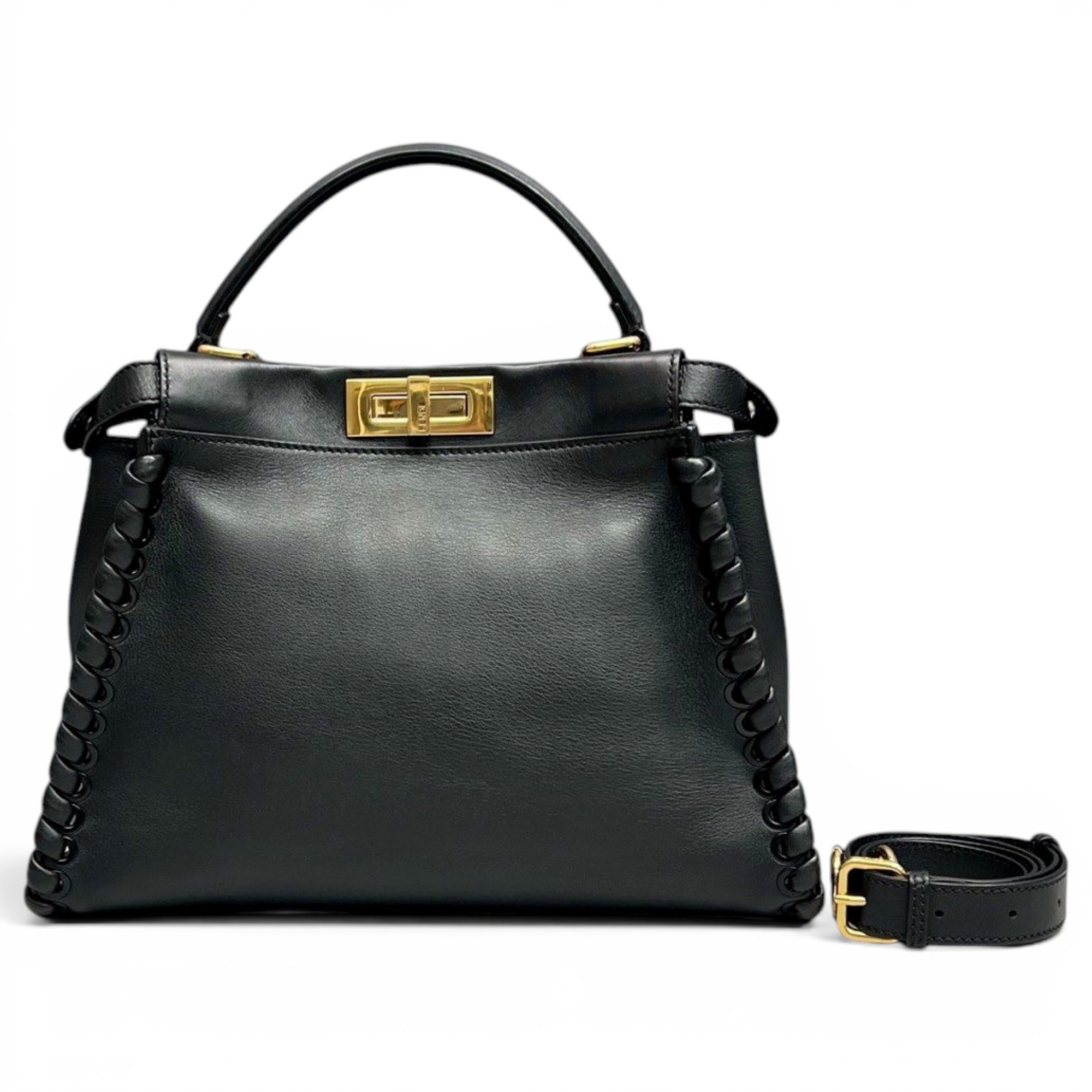 Peekaboo leather handbag