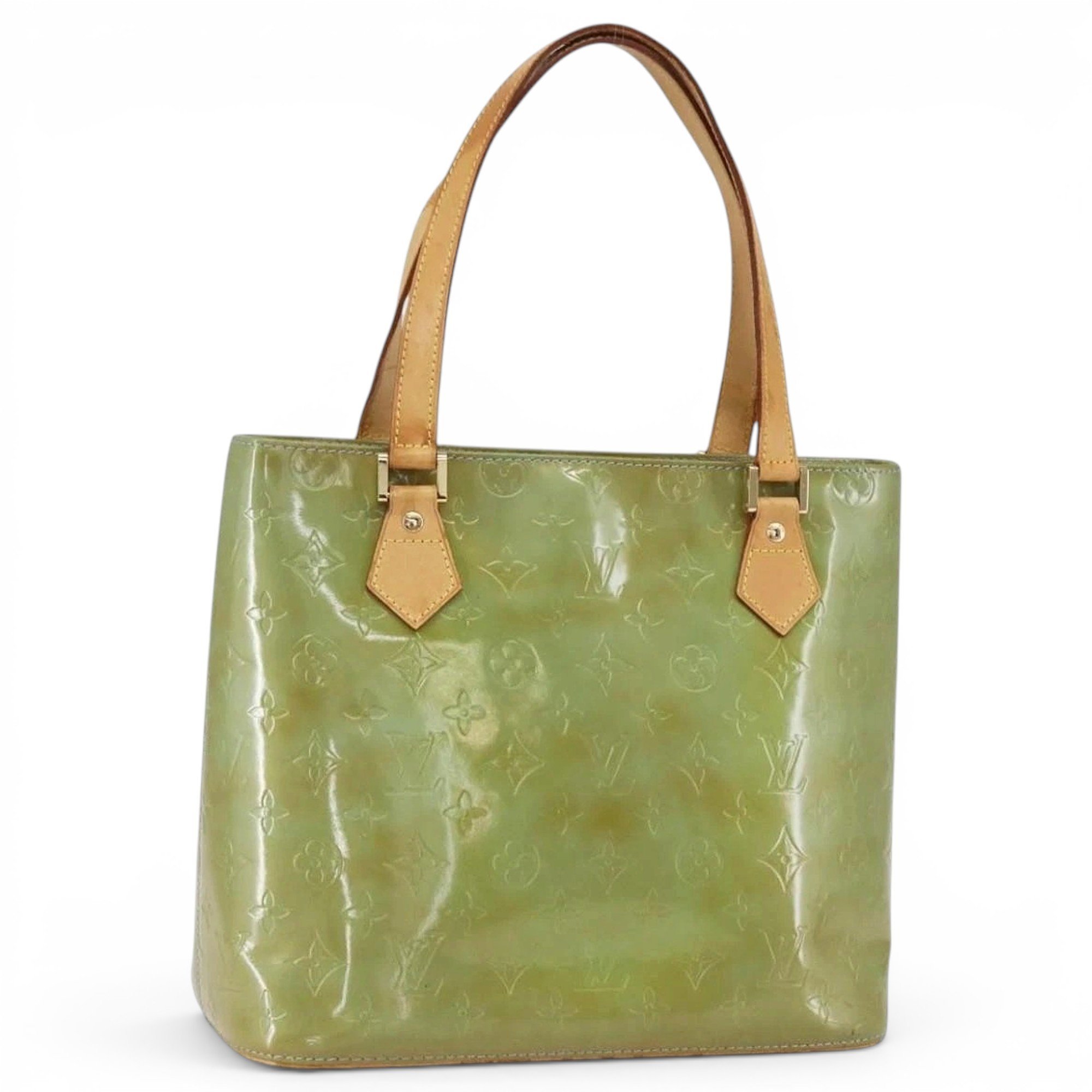 Patent leather handbag