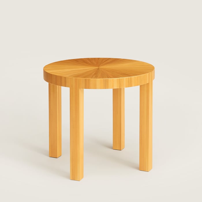 Naturel Reeditions J.-m. Frank Par Hermès Round Coffee Table