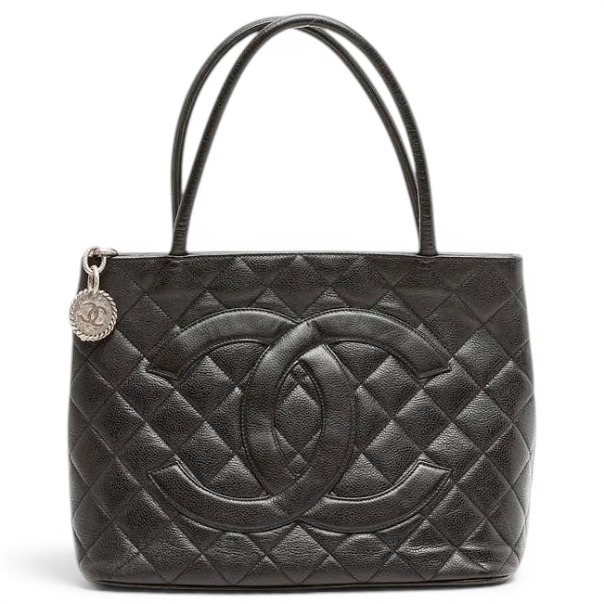 Médaillon leather tote