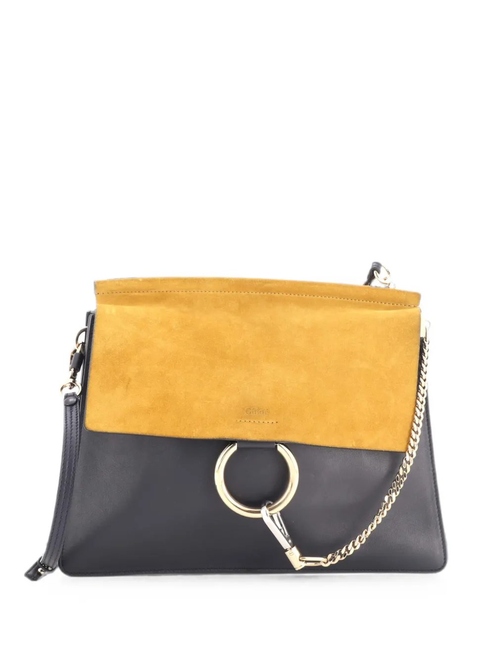 Faye Leather and Suede Medium shoulder bag