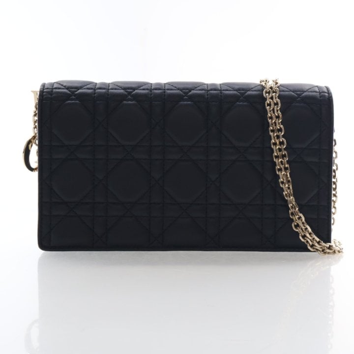 Christian Dior Lambskin Wallet on Chain