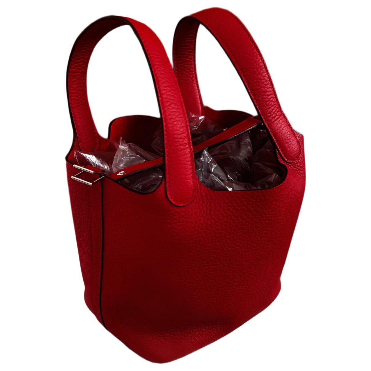 Picotin leather tote